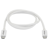 A product image of Startech 1m Thunderbolt 3 Cable 20Gbps - White - Thunderbolt USB-C DP