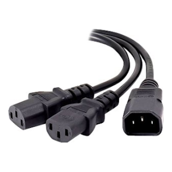 Product image of ALOGIC 0.3m Y Splitter Power Cable IEC C14 (M) 2 IEC C13 (F) - Click for product page of ALOGIC 0.3m Y Splitter Power Cable IEC C14 (M) 2 IEC C13 (F)