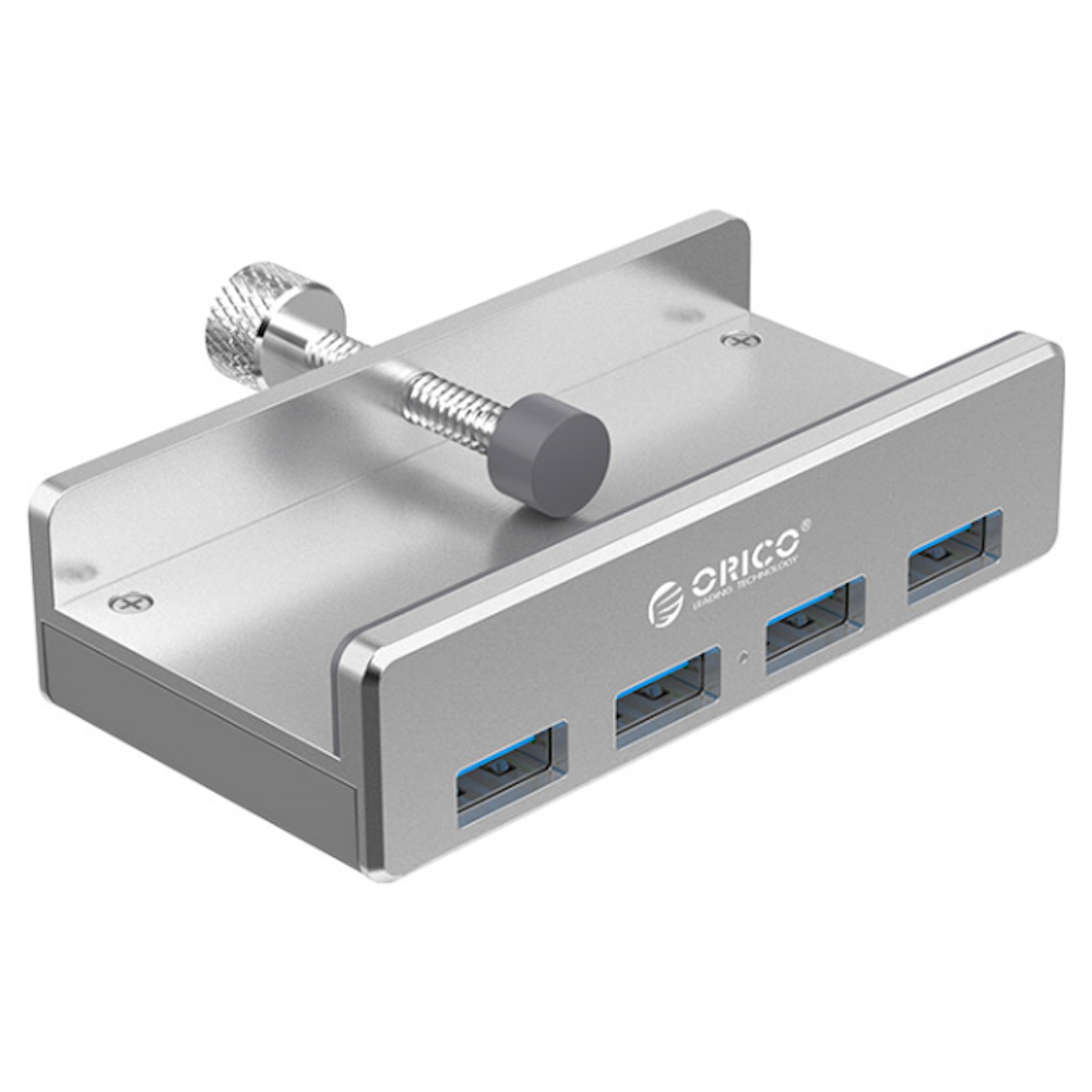 A large main feature product image of ORICO 4 Port USB 3.0 Clip-Type Hub