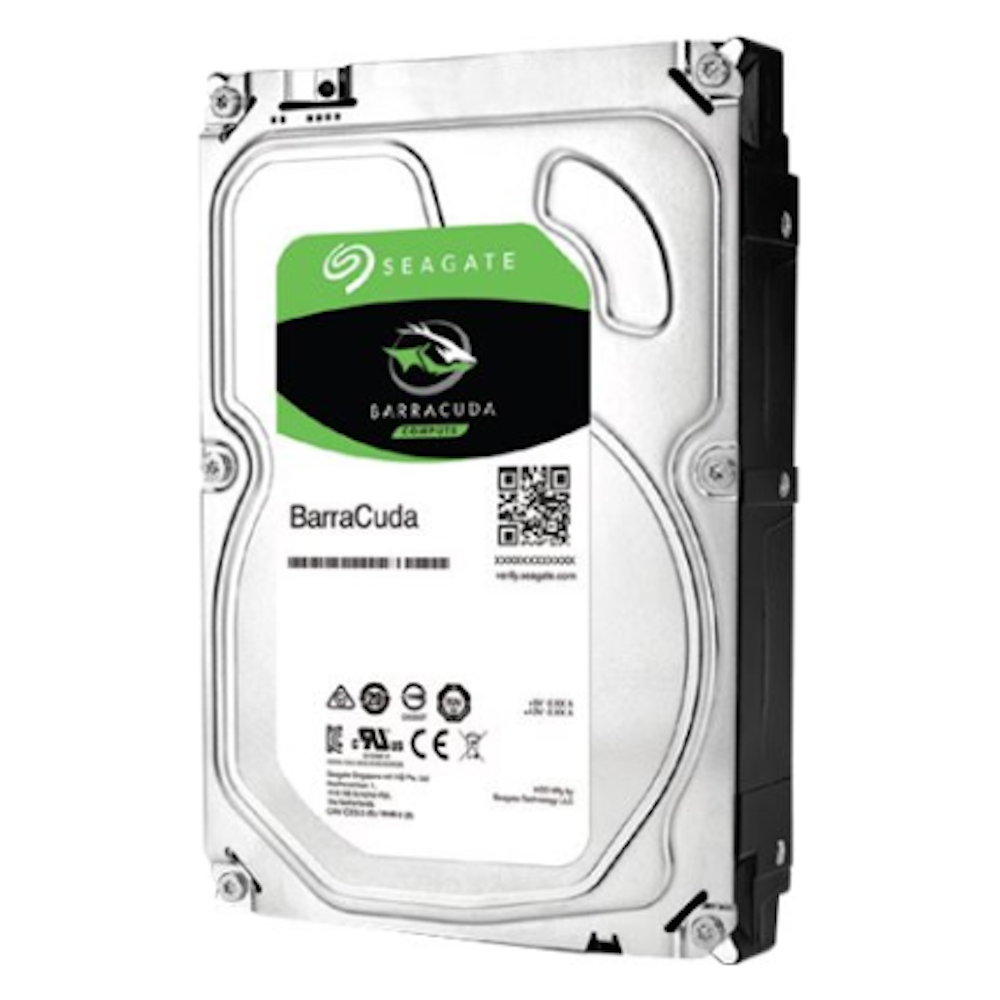 A large main feature product image of Seagate BarraCuda 3.5" Desktop HDD - 4TB 256MB