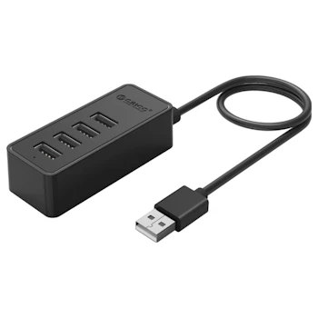Product image of ORICO 4 Port USB2.0 HUB - Black - Click for product page of ORICO 4 Port USB2.0 HUB - Black