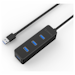 A product image of ORICO 4 Port USB3.0 HUB - Black