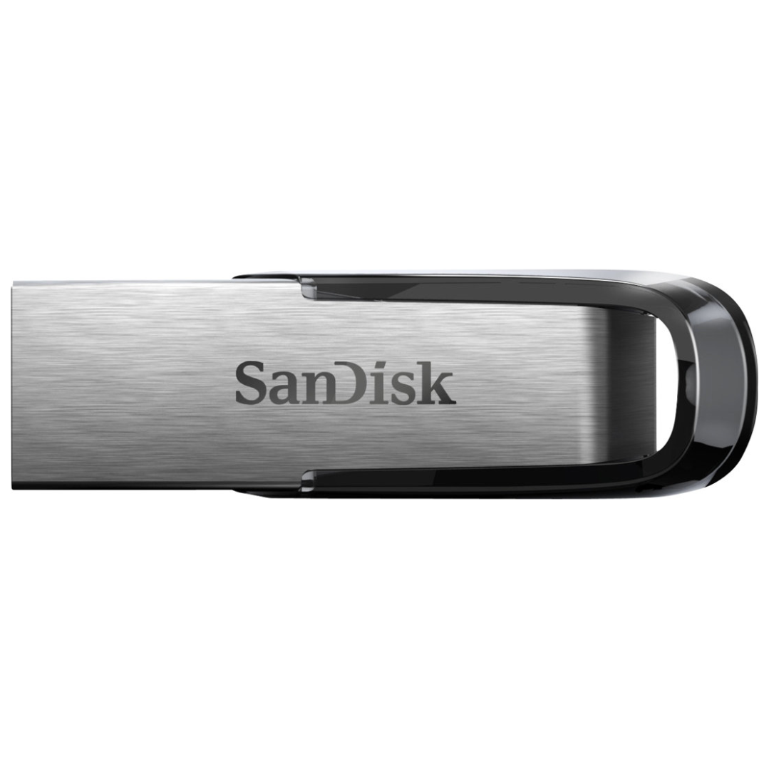 A large main feature product image of SanDisk Ultra Flair 64GB USB 3.0 Type-A Flash Drive
