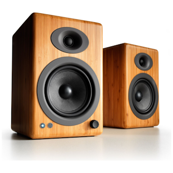 Product image of Audioengine A5+ Wireless - Bookshelf Desktop Speakers (Solid Bamboo) - Click for product page of Audioengine A5+ Wireless - Bookshelf Desktop Speakers (Solid Bamboo)