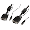 A small tile product image of Startech 15m Coax High Resolution Monitor VGA Cable with Audio