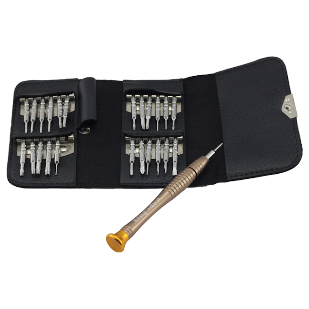 A large main feature product image of King'sdun 25 in 1 Portable Wallet Screwdriver Kit