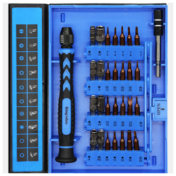 Product image of King'sdun 38 in 1 S2 Precision Screwdriver Tool Set for iPhone & Mobile Devices - Click for product page of King'sdun 38 in 1 S2 Precision Screwdriver Tool Set for iPhone & Mobile Devices