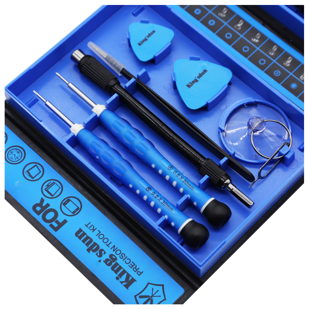 A large main feature product image of King'sdun 38 in 1 S2 Precision Screwdriver Tool Set for iPhone & Mobile Devices