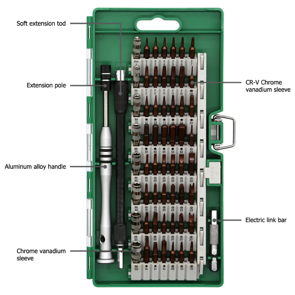 A large main feature product image of King'sdun 60 in 1 Multifunctional Screwdriver Kit