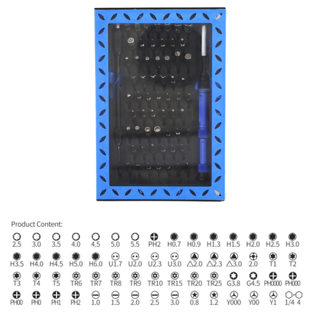 A large main feature product image of King'sdun 63 in 1 Screwdriver Tool Set for PC & Mobile