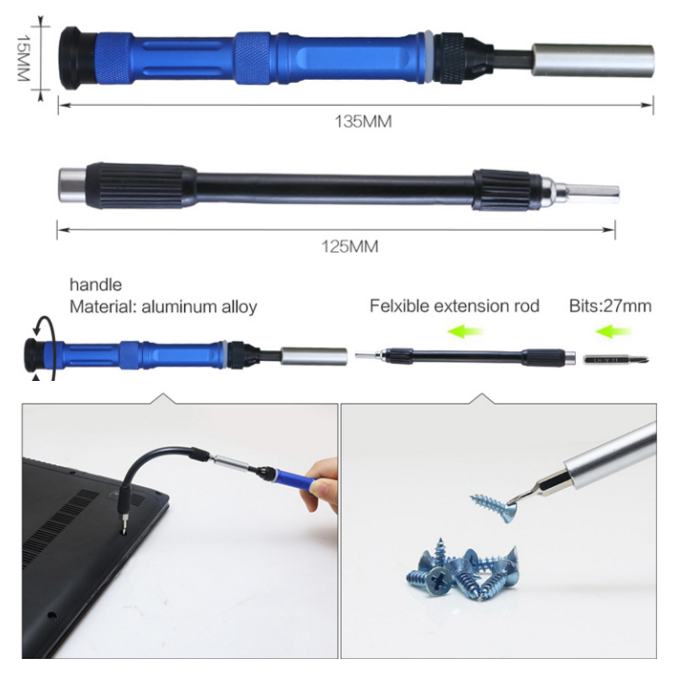 A large main feature product image of King'sdun 63 in 1 Screwdriver Tool Set for PC & Mobile