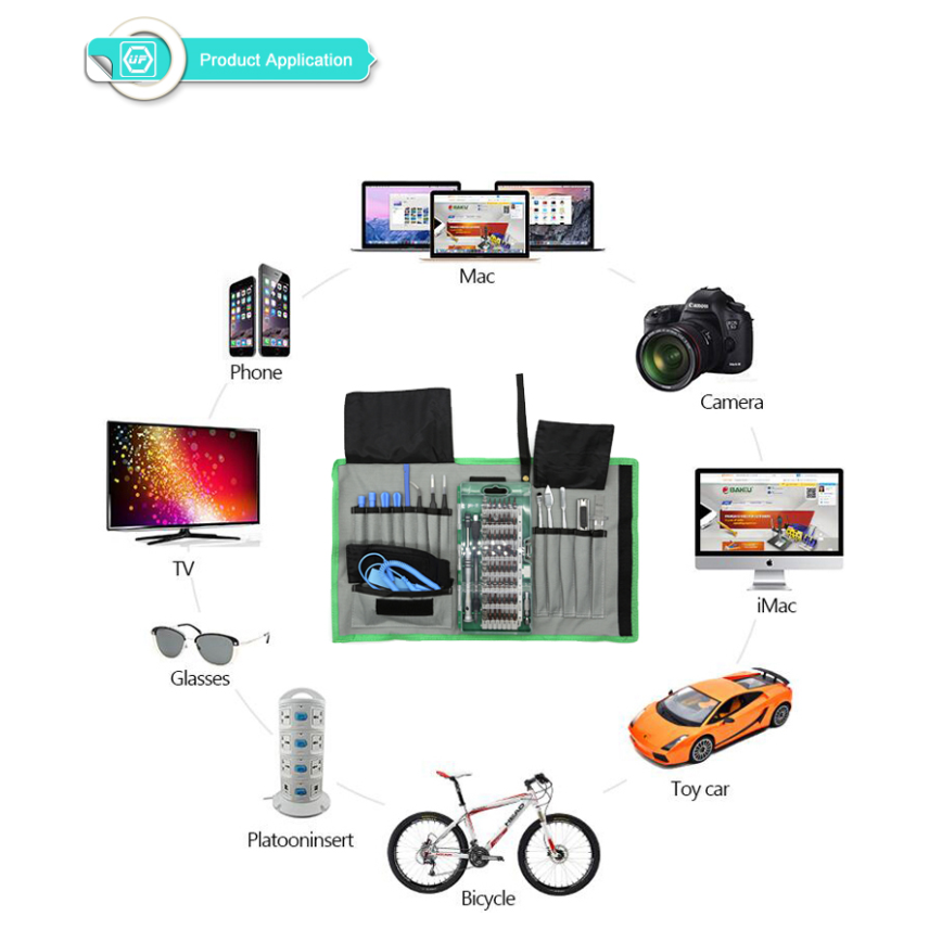 A large main feature product image of King'sdun 76 in 1 Precision Screwdriver Maintenance Toolset