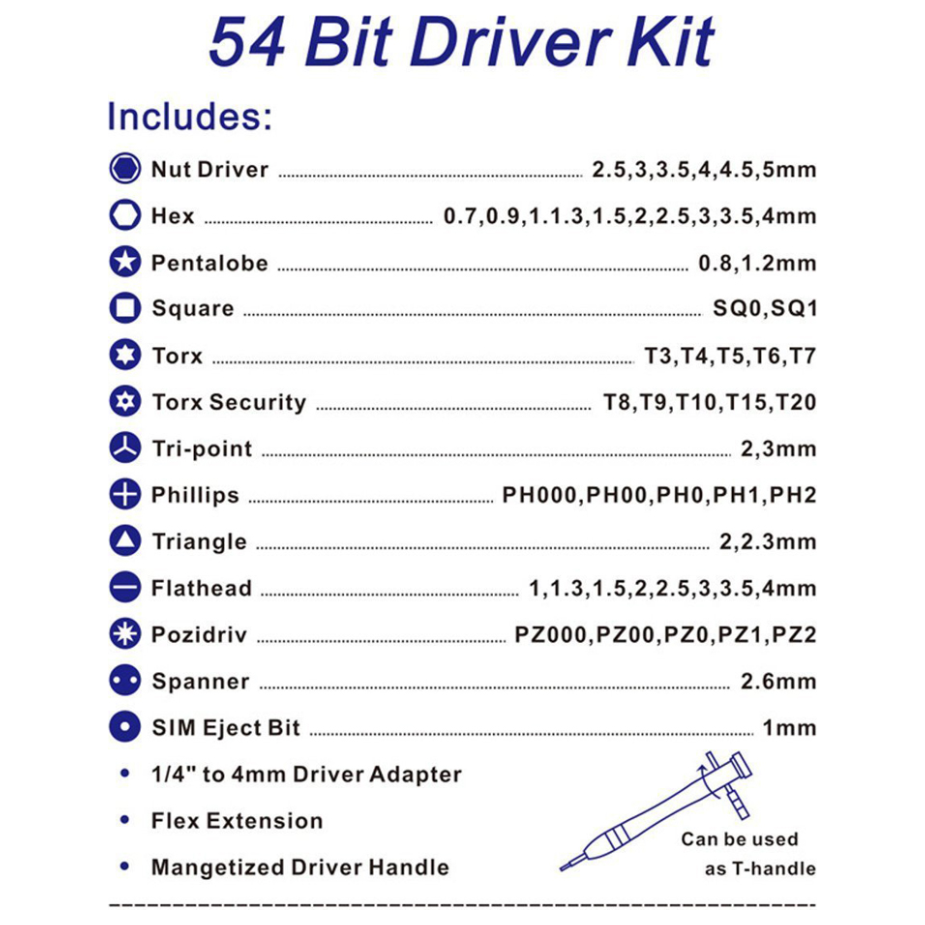 A large main feature product image of King'sdun 86 in 1 CRV Steel Magnetic Driver Precision Screwdriver Set