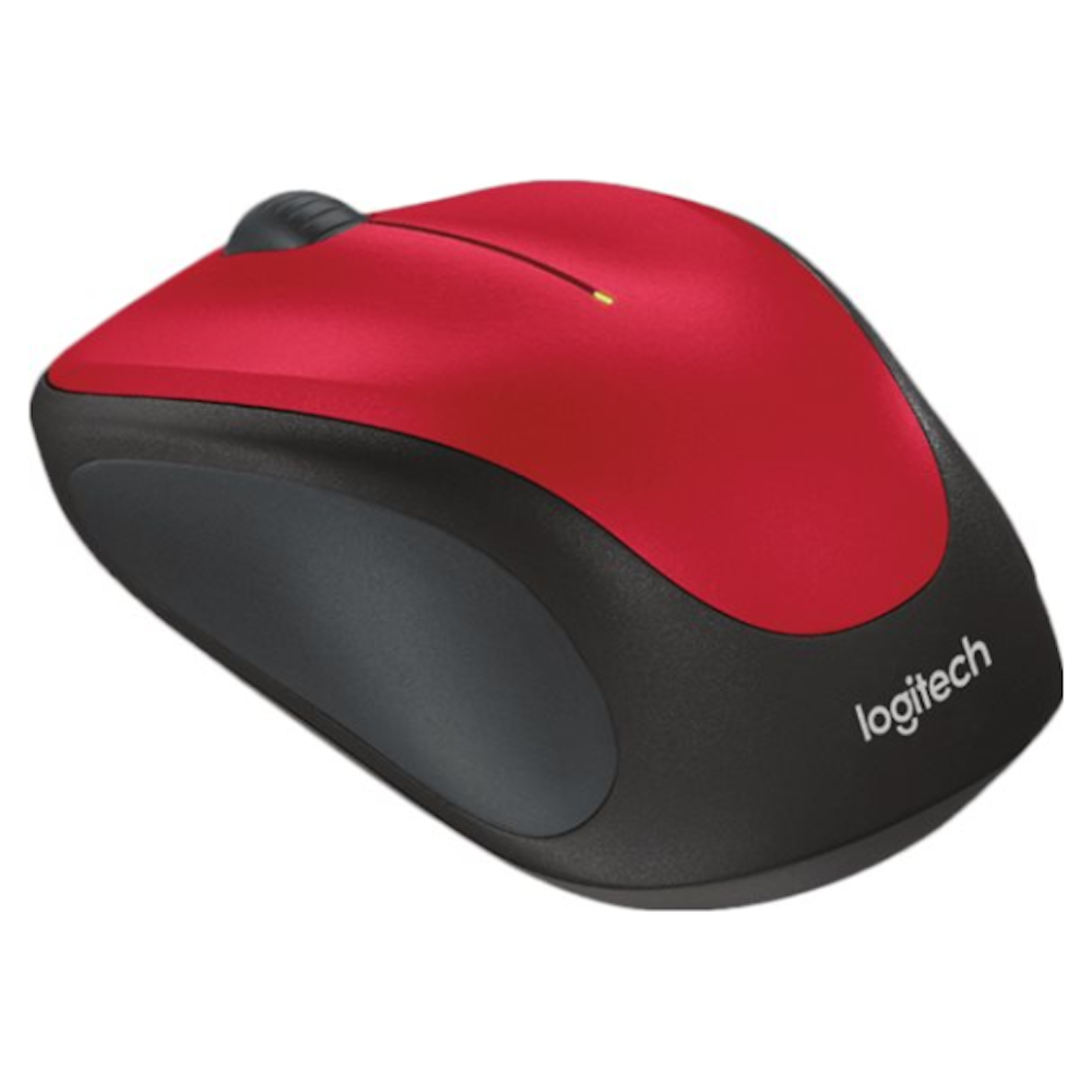 A large main feature product image of Logitech M235 Wireless Mouse Red