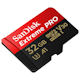 A small tile product image of SanDisk Extreme Pro 32GB U3 UHS-I Class 10 microSDHC Card w/SD Adapter