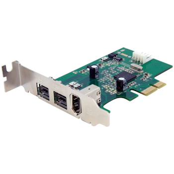 Product image of Startech 2b 1a LP PCI Express FireWire Card - Click for product page of Startech 2b 1a LP PCI Express FireWire Card