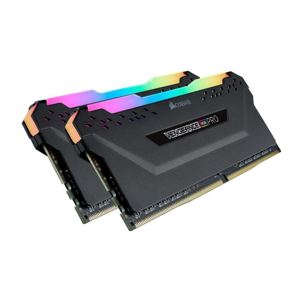 A large main feature product image of Corsair 32GB Kit (2x16GB) DDR4 Vengeance RGB Pro C16 2666MHz - Black