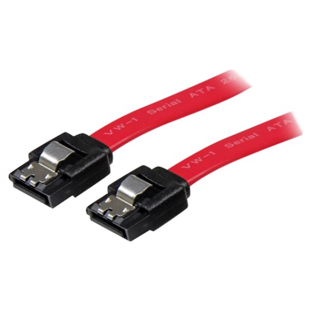 A large main feature product image of Startech Latching SATA 45cm Cable