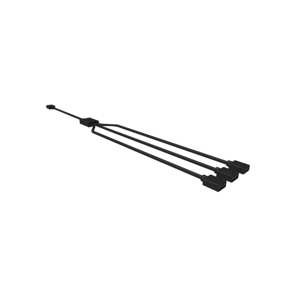 A large main feature product image of Cooler Master RGB Trident Fan Cable (1-to-3)