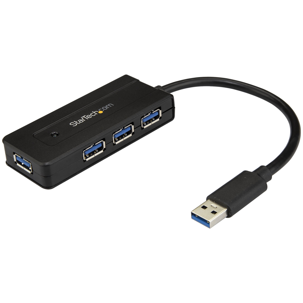Startech 4 Port USB 3.0 Hub - Mini Hub w/ Charge Port - Power Adapter
