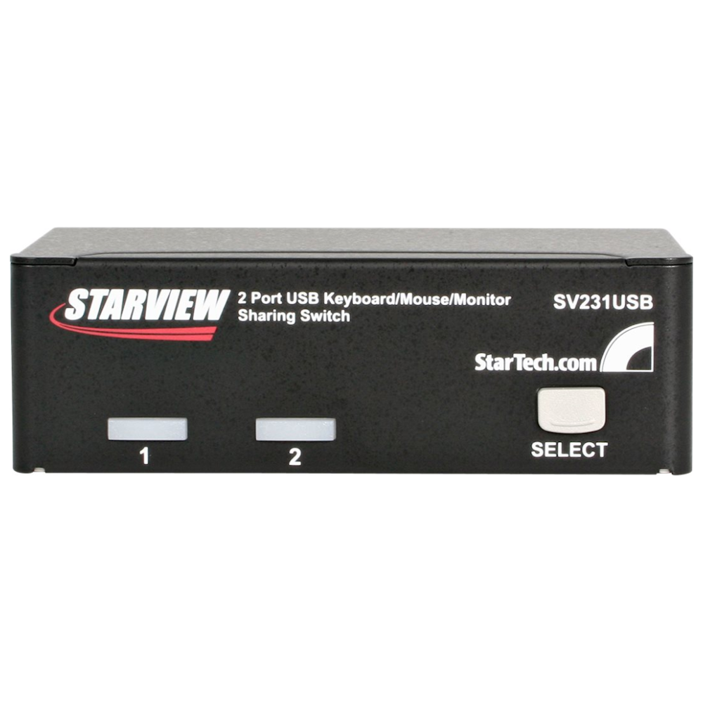 A large main feature product image of Startech 2 Port Professional USB KVM Switch Kit with Cables