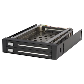 Product image of Startech 2 Drive 2.5in Trayless SATA Mobile Rack - Click for product page of Startech 2 Drive 2.5in Trayless SATA Mobile Rack