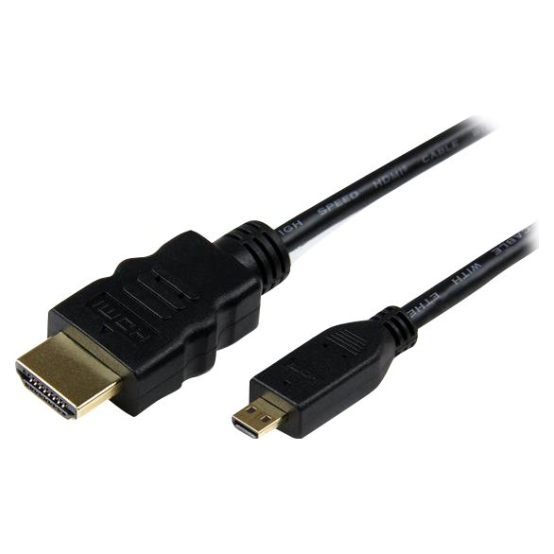 A large main feature product image of Startech 2m High Speed HDMI Cable with Ethernet HDMI to HDMI Micro