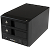 A product image of Startech eSATA/USB 3.0 to 2x 3.5" SATA Hard Drive Enclosure w/ UASP