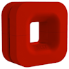 A product image of NZXT Puck Headset Hanger Red