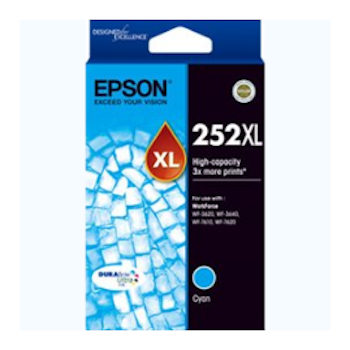 Product image of Epson DURABrite Ultra 252XL High Capacity Cyan Cartridge - Click for product page of Epson DURABrite Ultra 252XL High Capacity Cyan Cartridge