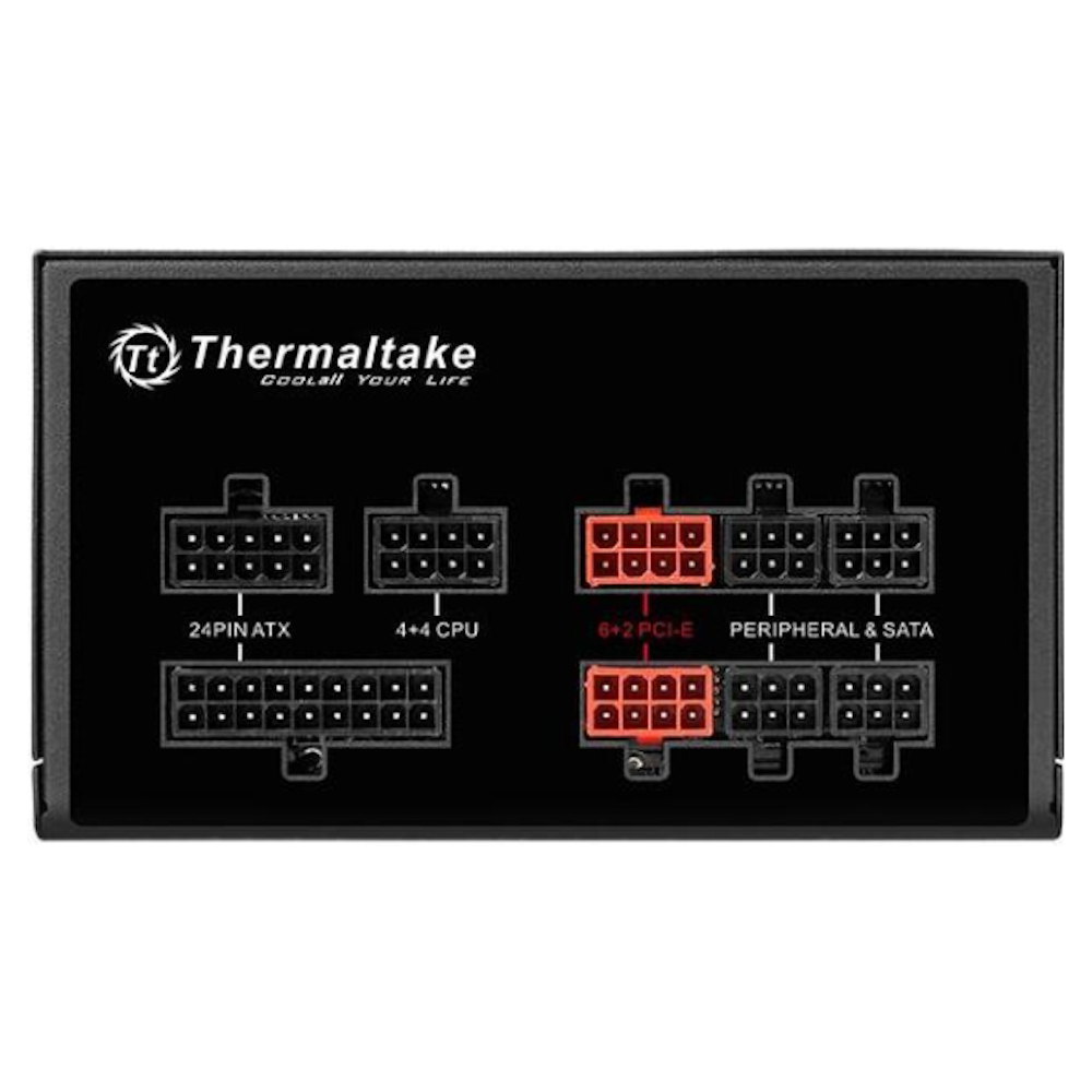 A large main feature product image of Thermaltake Toughpower Grand RGB - 750W 80PLUS Gold ATX Modular PSU