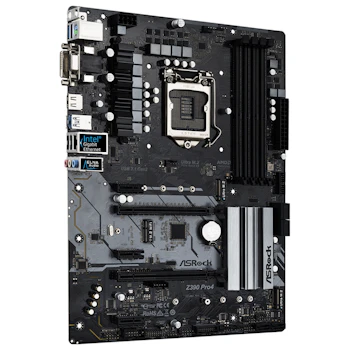 Product image of ASRock Z390 Pro4 LGA1151-CL ATX Desktop Motherboard - Click for product page of ASRock Z390 Pro4 LGA1151-CL ATX Desktop Motherboard