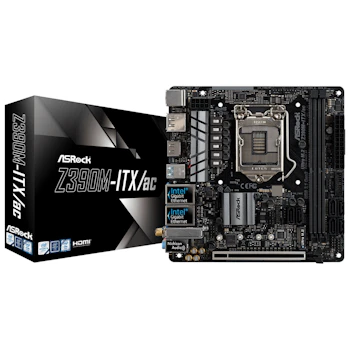 Product image of ASRock Z390M-ITX/AC LGA1151-CL mITX Desktop Motherboard - Click for product page of ASRock Z390M-ITX/AC LGA1151-CL mITX Desktop Motherboard