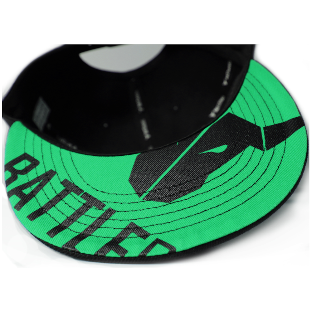 A large main feature product image of BattleBull Squad Snapback Cap Black/Green