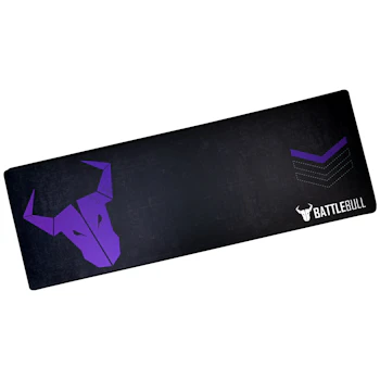 Product image of BattleBull Grazed Extended Mousemat - Purple/Black - Click for product page of BattleBull Grazed Extended Mousemat - Purple/Black