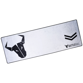 Product image of BattleBull Grazed Extended Mousemat - White/Black - Click for product page of BattleBull Grazed Extended Mousemat - White/Black
