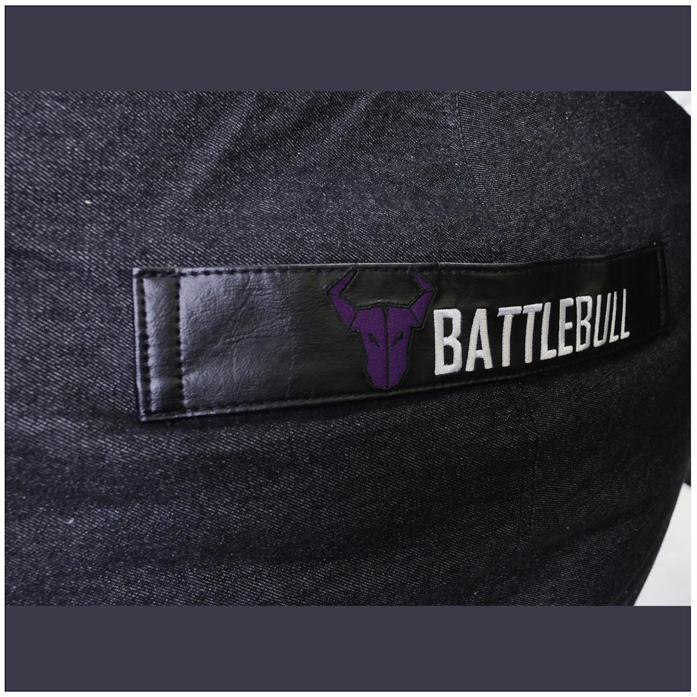 A large main feature product image of BattleBull Bunker Bean Bag - Black/Purple