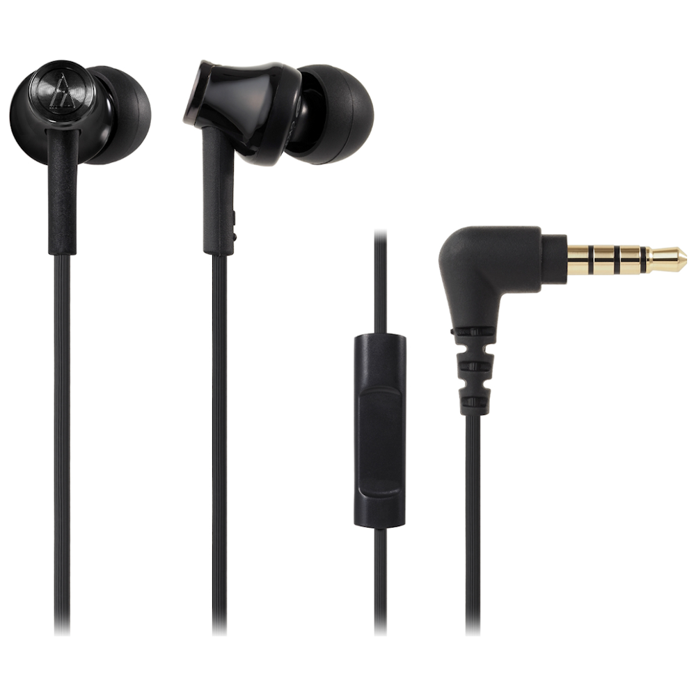 A large main feature product image of Audio-Technica ATH-CK350IS In-Ear Earphones w/In-line Microphone
