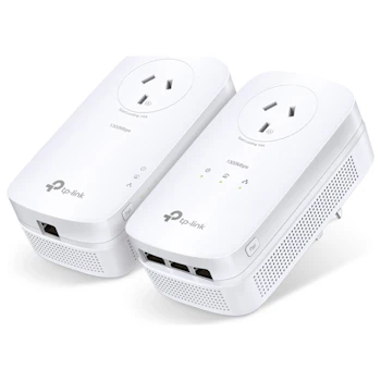 Product image of TP-LINK PA8033P AV1300 MIMO 3 Port Gigabit Powerline Start Kit - Click for product page of TP-LINK PA8033P AV1300 MIMO 3 Port Gigabit Powerline Start Kit