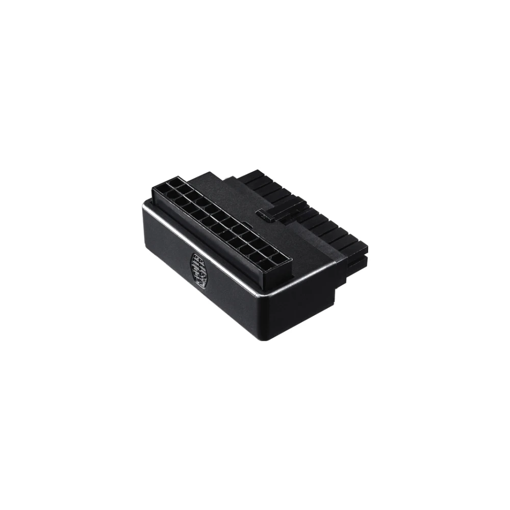 A large main feature product image of Cooler Master 24-Pin ATX 90 Degree Adapter w/Capacitors