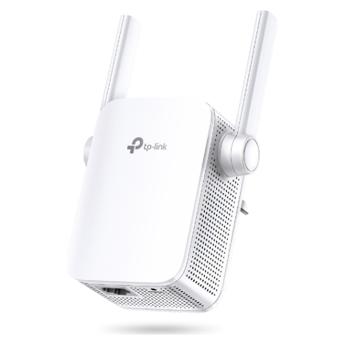 A large main feature product image of TP-Link RE205 - AC750 Wi-Fi 5 Range Extender