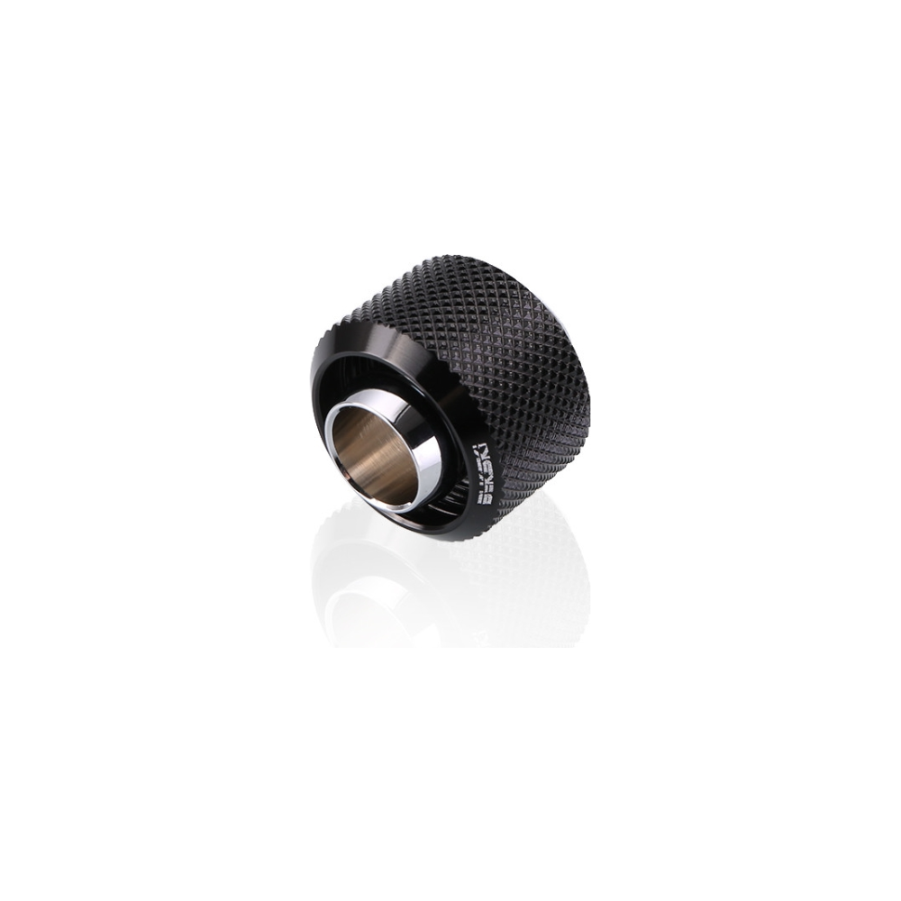 A large main feature product image of Bykski G1/4 10mm Soft Tube Compression Fitting - Black