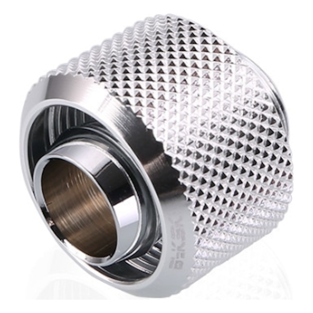 A large main feature product image of Bykski G1/4 10mm Soft Tube Compression Fitting - Silver