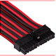 A small tile product image of Corsair Premium Individually Sleeved PSU Cables Pro Kit Type 4 Gen 4 (Black/Red)