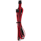 A small tile product image of Corsair Premium Individually Sleeved Pro Cables Kit Type 4 Gen 4 - Red/Black