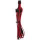 A small tile product image of Corsair Premium Individually Sleeved PSU Cables Pro Kit Type 4 Gen 4 (Black/Red)