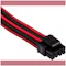 A small tile product image of Corsair Premium Individually Sleeved Pro Cables Kit Type 4 Gen 4 - Red/Black