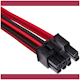 A small tile product image of Corsair Premium Individually Sleeved Pro Cables Kit Type 4 Gen 4 - Red/Black