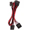 A small tile product image of Corsair Premium Individually Sleeved Pro Cables Kit Type 4 Gen 4 - Red/Black