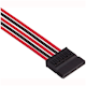 A small tile product image of Corsair Premium Individually Sleeved PSU Cables Pro Kit Type 4 Gen 4 (Black/Red)